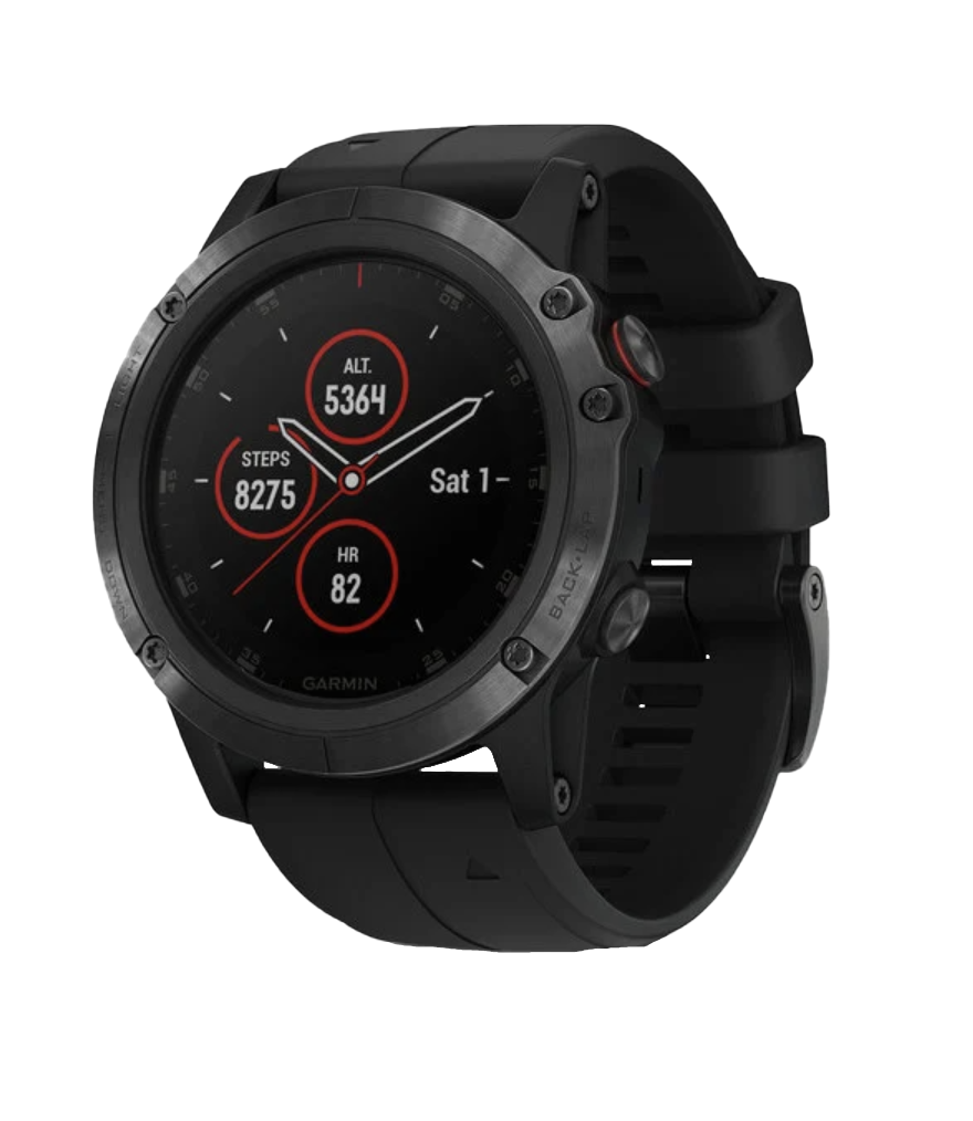 Garmin Fenix 5X Plus Sapphire with Black Band GPS Smartwatch (Garmin Certified Refurbished)