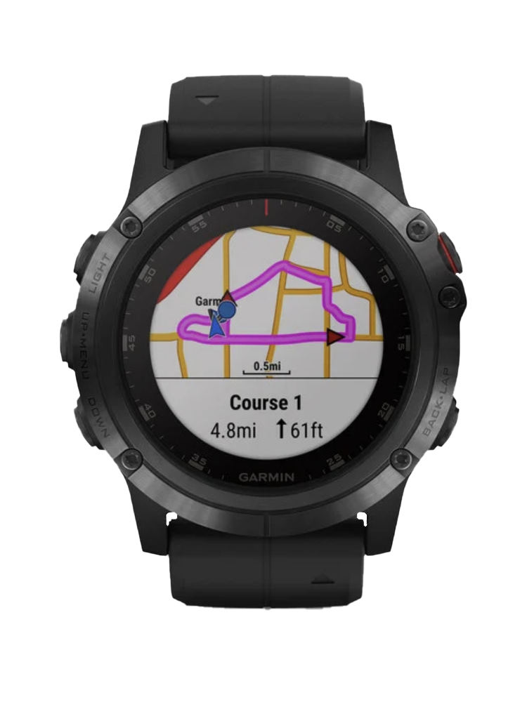 Garmin Fenix 5X Plus Sapphire with Black Band GPS Smartwatch (Garmin Certified Refurbished)