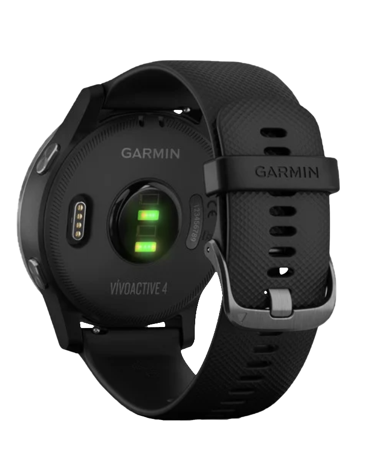 Garmin Vivoactive 4, reloj inteligente con GPS y correa negra (reacondicionado certificado por Garmin)