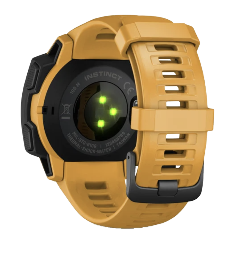 Reloj inteligente resistente con GPS Garmin Instinct, Sunburst (reacondicionado certificado por Garmin)