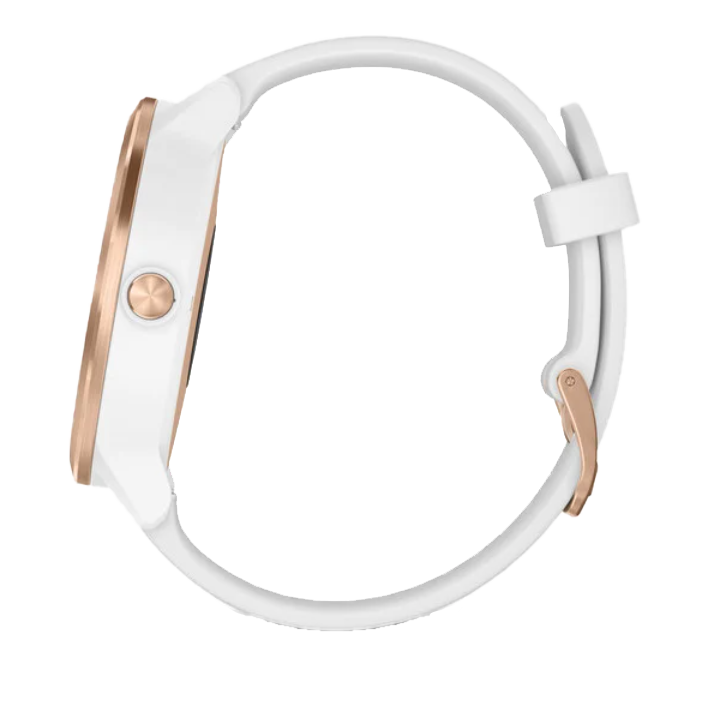 Reloj inteligente con GPS Garmin Vivoactive 3, color blanco y oro rosa (reacondicionado certificado por Garmin)