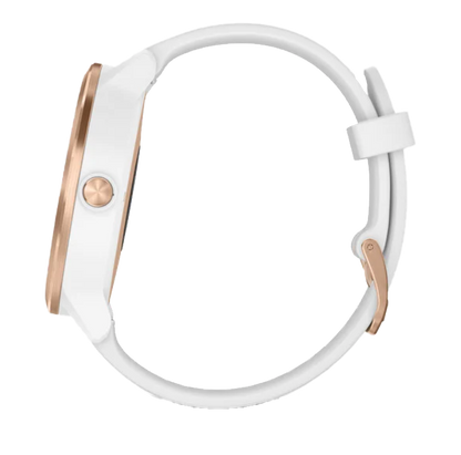 Reloj inteligente con GPS Garmin Vivoactive 3, color blanco y oro rosa (reacondicionado certificado por Garmin)