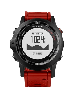 Garmin Fenix 2 SE, Black Bezel with Red Band, GPS Smartwatch (Garmin Certified Refurbished)