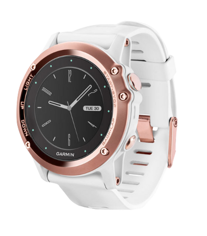 Garmin Fenix 3, White & Rose Gold, GPS Smartwatch (Garmin Certified Refurbished)