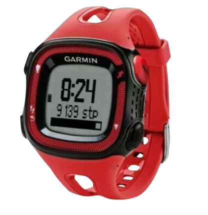 Garmin Forerunner 15 (Large), Red & Black, Fitness GPS Smartwatch for Runners (Garmin Certified Refurbished)