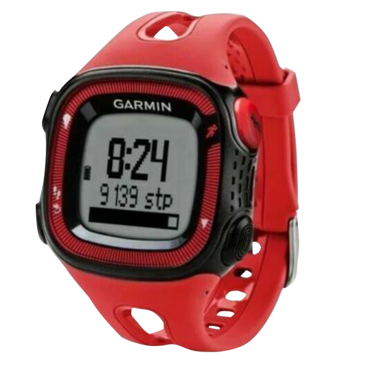 Garmin Forerunner 15 (Large), Red & Black, Fitness GPS Smartwatch for Runners (Garmin Certified Refurbished)