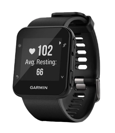 Garmin Forerunner 35, reloj inteligente con GPS para corredores, color negro (reacondicionado certificado por Garmin)