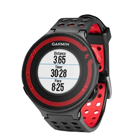 Garmin Forerunner 220, reloj inteligente con GPS para corredores, color negro y rojo (reacondicionado certificado por Garmin)