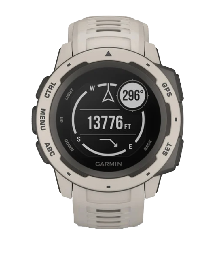 Reloj inteligente resistente con GPS Garmin Instinct, Tundra (reacondicionado certificado por Garmin)