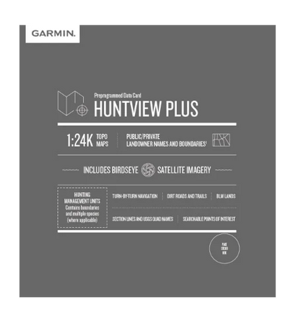 Tarjeta microSD de mapas de Hawaii de Garmin Huntview Plus (010-12712-50)