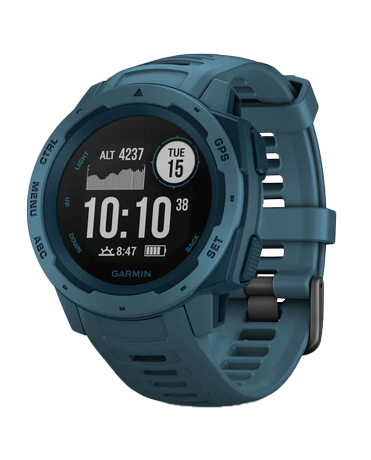 Garmin Instinct, Lakeside Blue, Rugged GPS Smartwatch (Garmin Certified Refurbished)