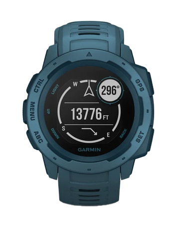 Garmin Instinct, Lakeside Blue, Rugged GPS Smartwatch (Garmin Certified Refurbished)