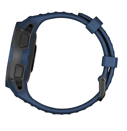 Reloj inteligente resistente con GPS Garmin Instinct Solar Tidal Blue (reacondicionado certificado por Garmin)