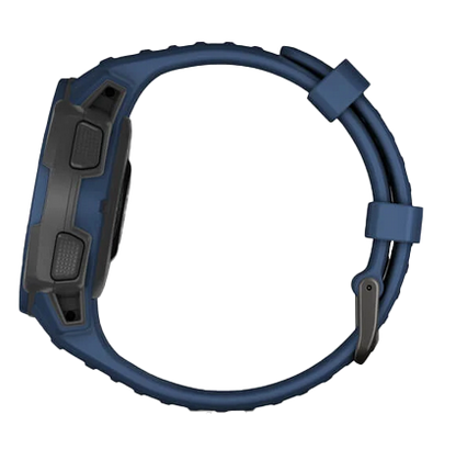 Reloj inteligente resistente con GPS Garmin Instinct Solar Tidal Blue (reacondicionado certificado por Garmin)