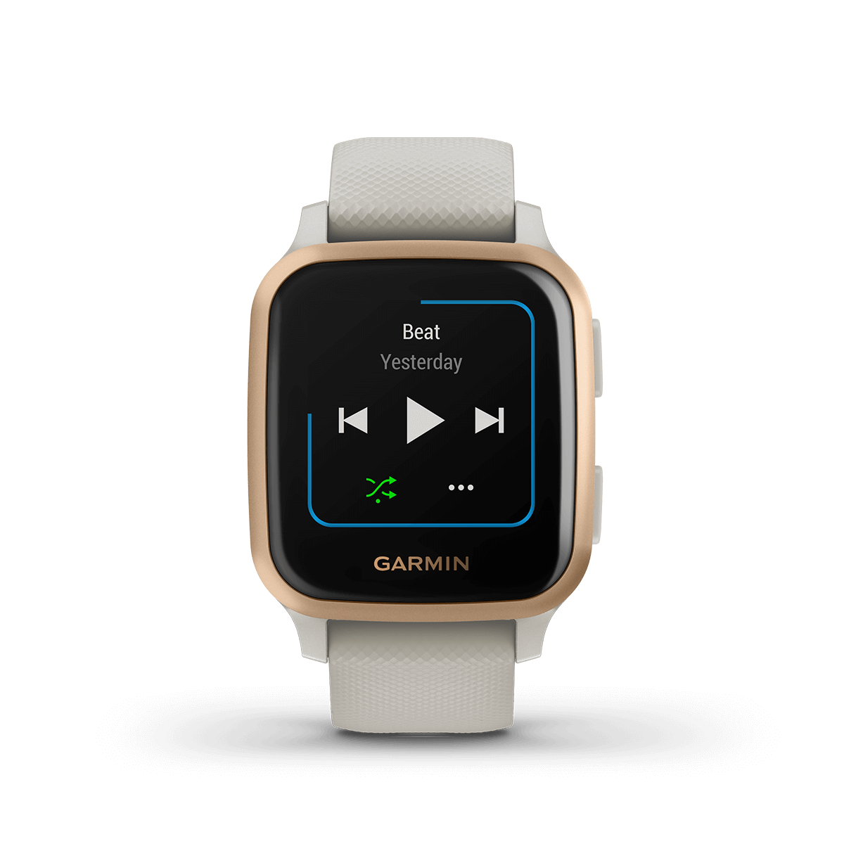 Garmin Venu Sq Music, Light Sand (Garmin Certified Refurbished)