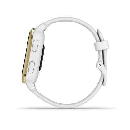 Garmin Venu Sq, White with Light Gold Bezel (010-02427-01)