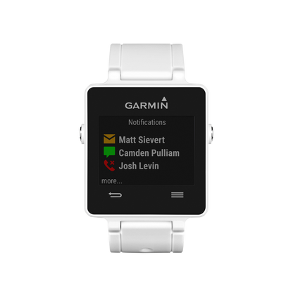 Reloj inteligente Garmin Vivoactive, blanco, con GPS (reacondicionado certificado por Garmin)