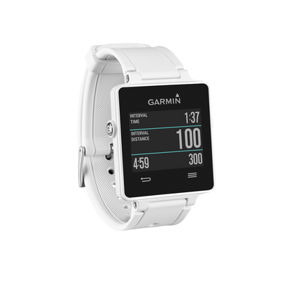 Reloj inteligente Garmin Vivoactive, blanco, con GPS (reacondicionado certificado por Garmin)