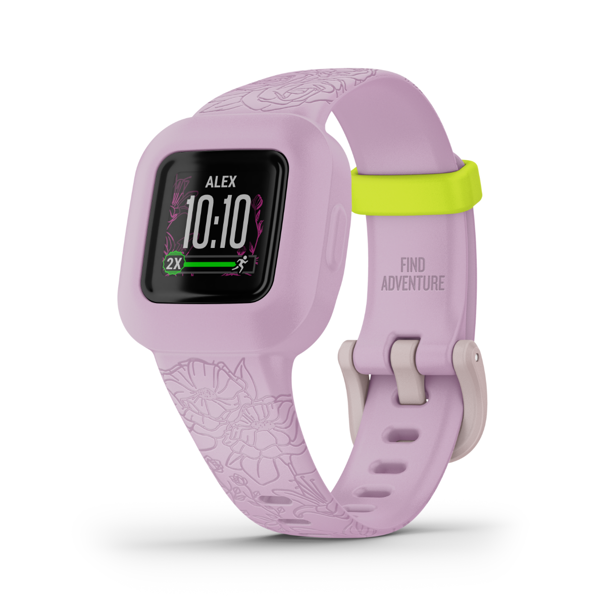 Garmin vivofit jr. 3 - Floral Lila 