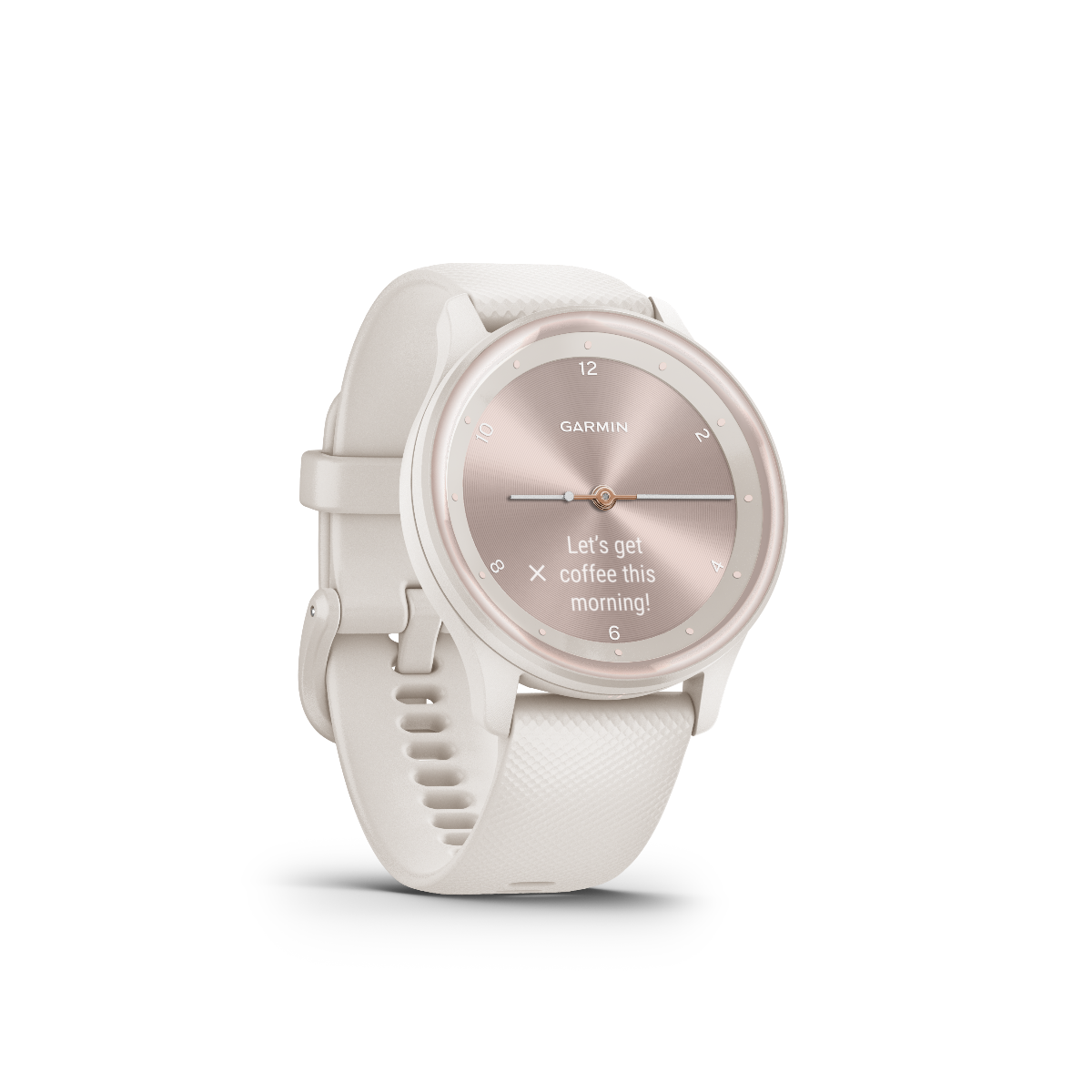 Garmin Vivomove Sport Ivory con detalles en melocotón y oro (010-02566-01)