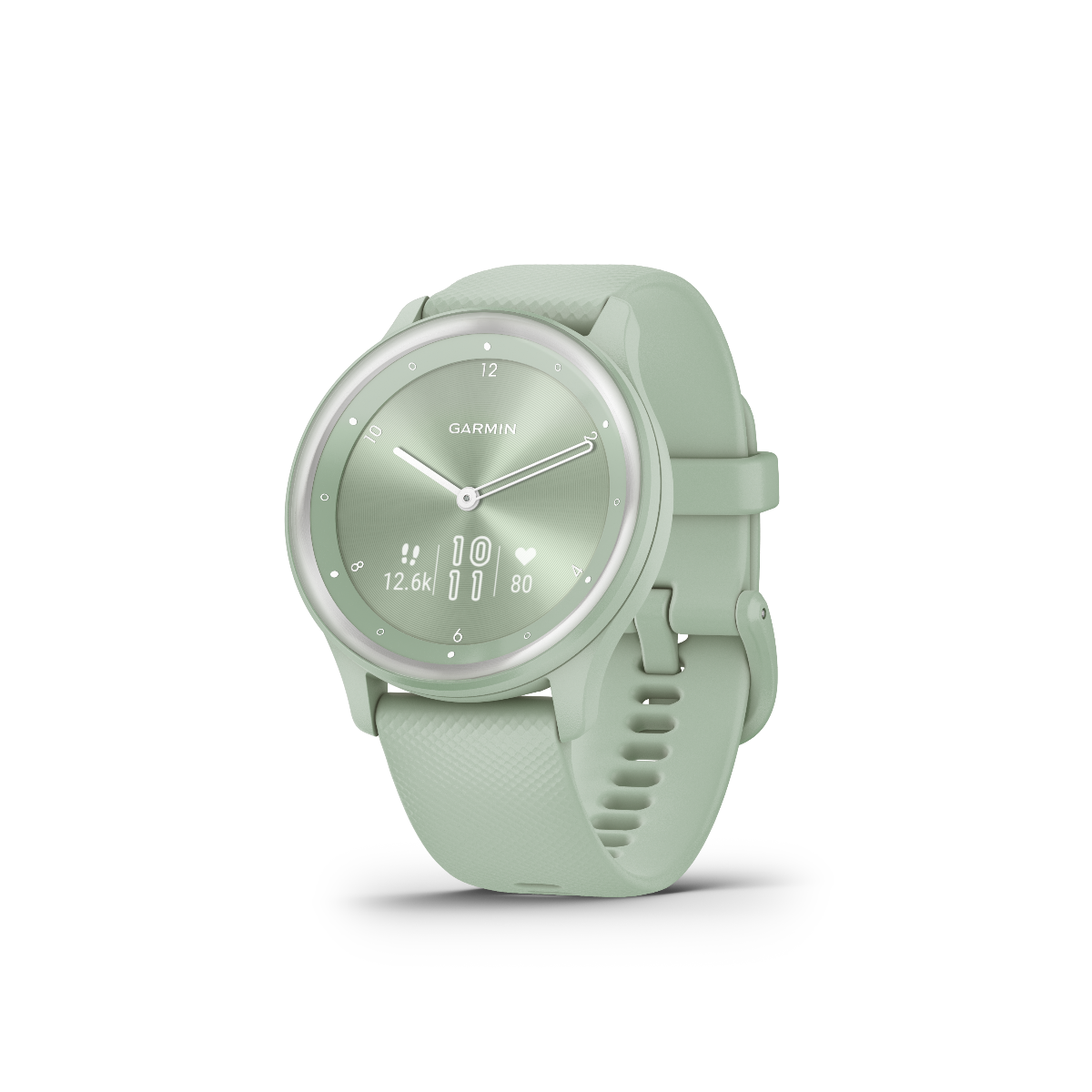 Garmin Vivomove Sport Cool Mint con detalles en plata (010-02566-03)