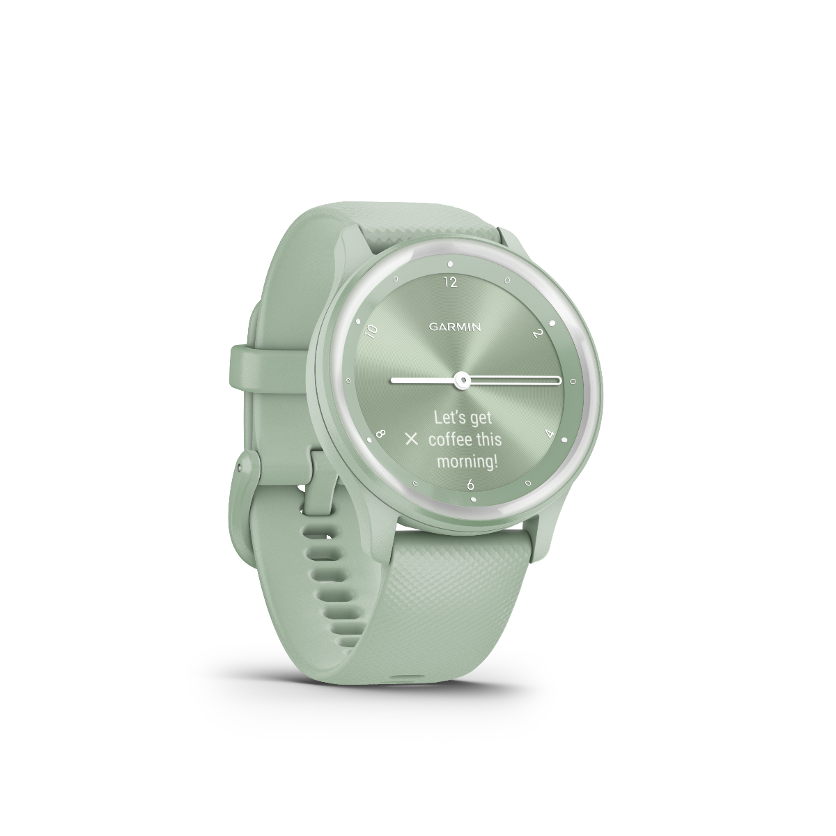 Garmin Vivomove Sport Cool Mint con detalles en plata (010-02566-03)