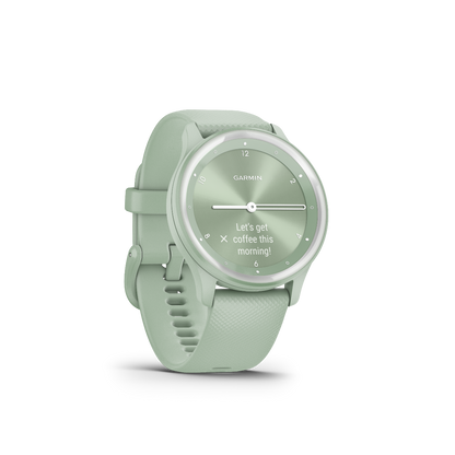 Garmin Vivomove Sport Cool Mint con detalles en plata (010-02566-03)